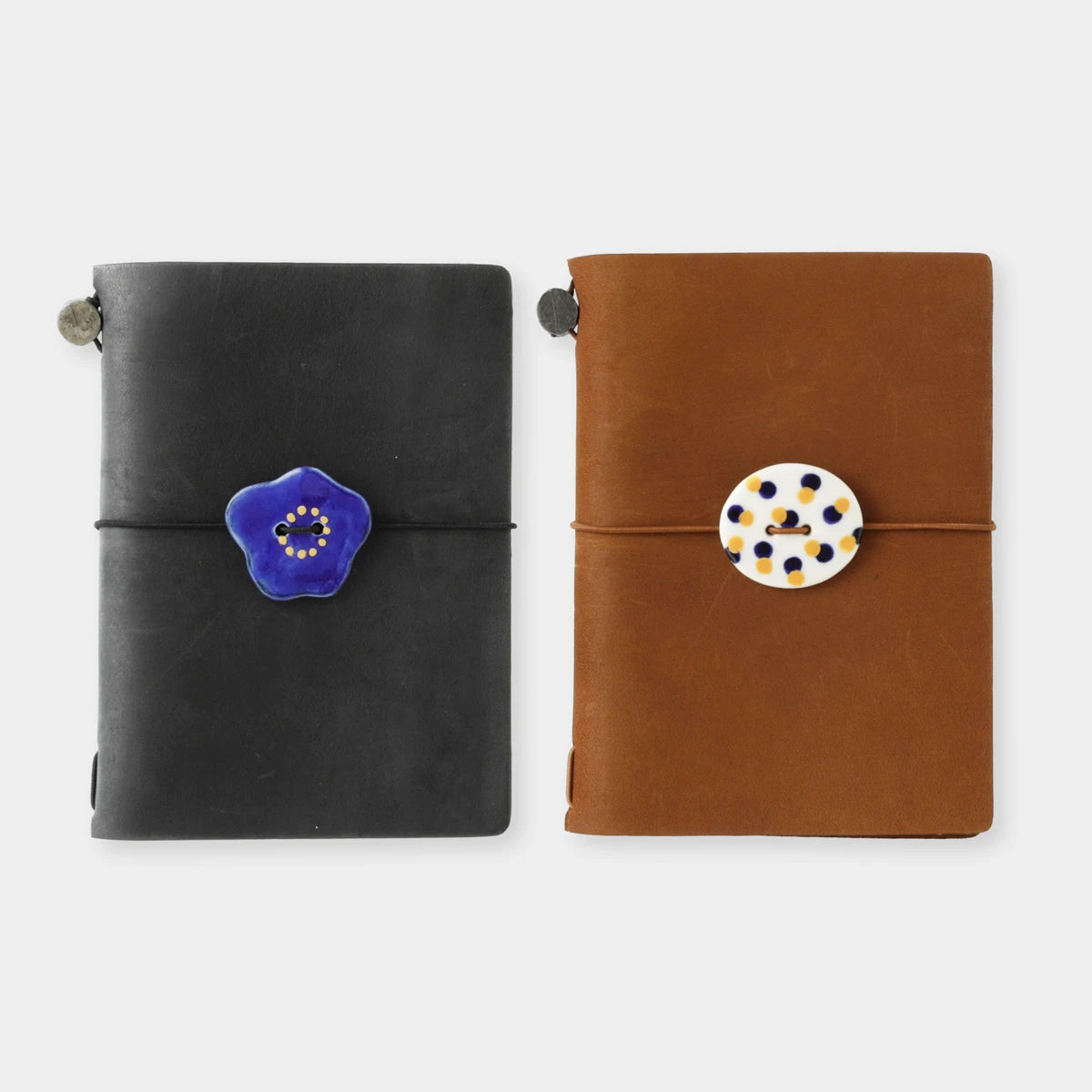 In Stock TN Limited Edition Square Yosegi/Hemp Rope/Ceramic Charms | Journal Accessories