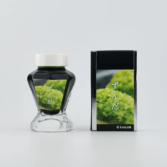 In Stock Sendai Bungu no Mori Limited Edition Gozaka / Edamame Sailor Colored Fountain Pen Ink 50ml