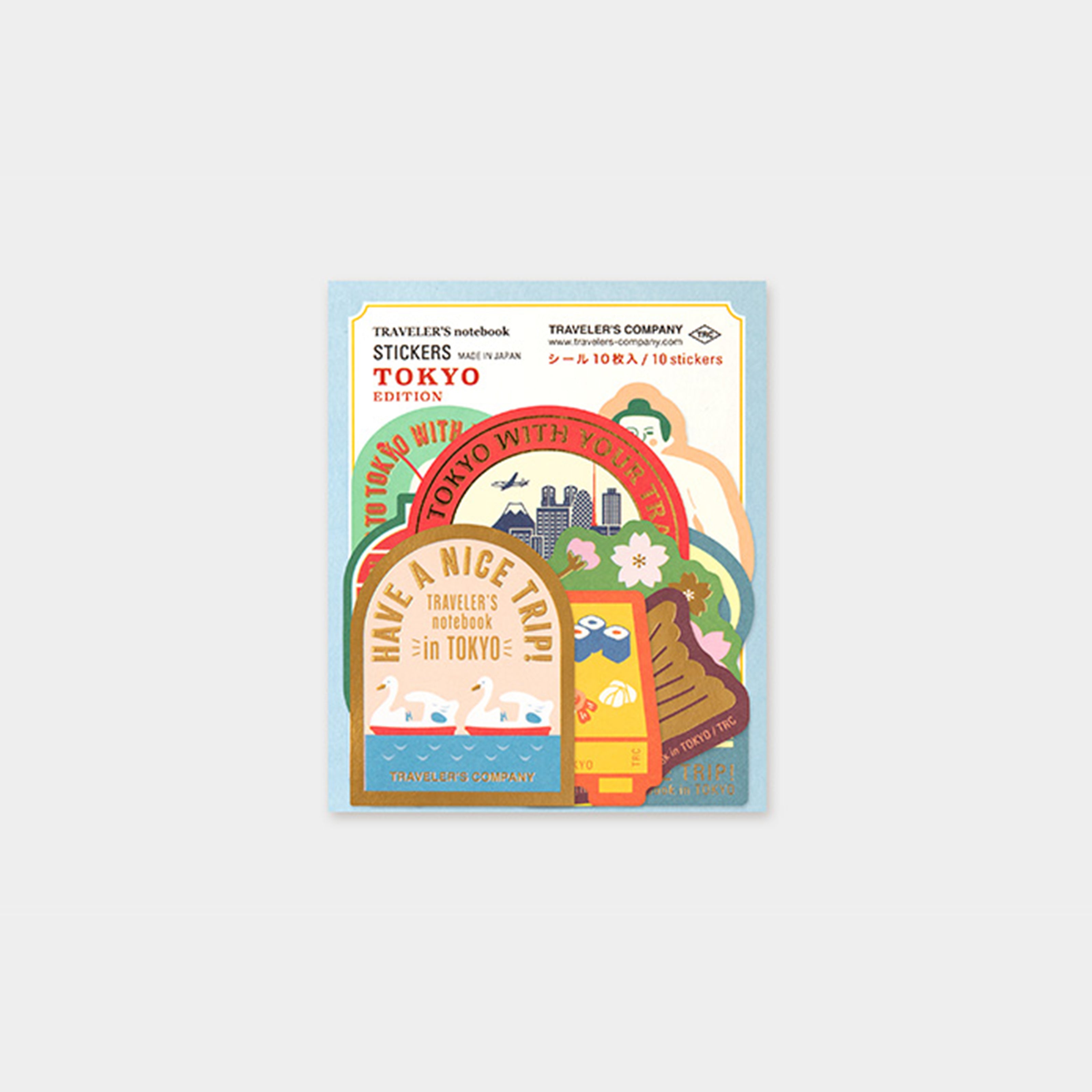 In Stock TN Tokyo Wanderlust Series Leather Notebook Refills Stickers Brass Pen Charm