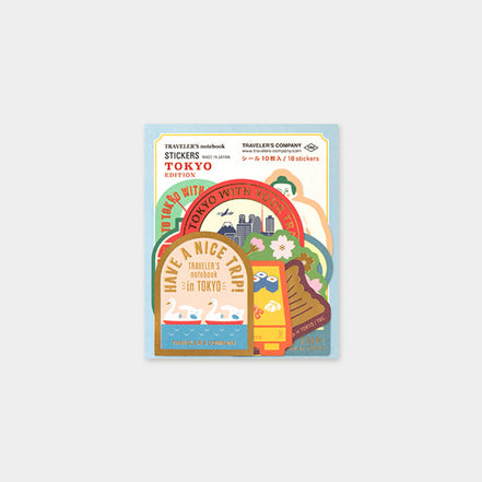 In Stock TN Tokyo Wanderlust Series Leather Notebook Refills Stickers Brass Pen Charm