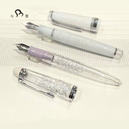 In Stock Ancora 5th Anniversary Limited Edition Wind Chime Bouquet MF Nib Transparent Torpedo Fountain Pen