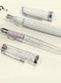 In Stock Ancora 5th Anniversary Limited Edition Wind Chime Bouquet MF Nib Transparent Torpedo Fountain Pen