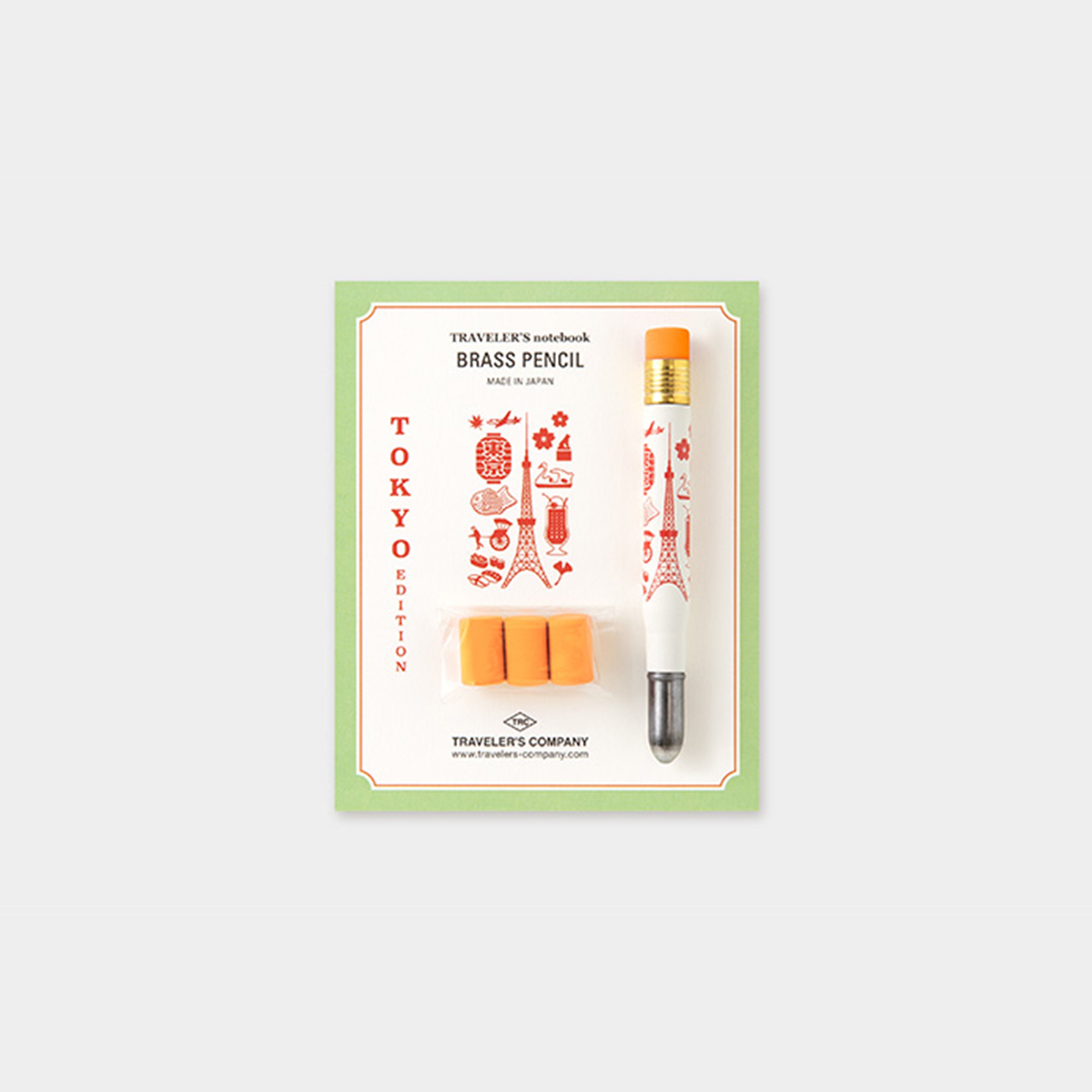 In Stock TN Tokyo Wanderlust Series Leather Notebook Refills Stickers Brass Pen Charm