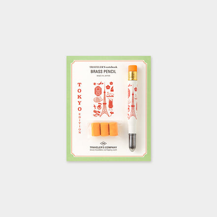 In Stock TN Tokyo Wanderlust Series Leather Notebook Refills Stickers Brass Pen Charm