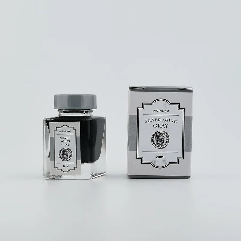 In Stock Kawasaki Bunguten Limited Edition Grape Red / Leather Brown / Silver Gray Sailor Colored Fountain Pen Ink 20ml