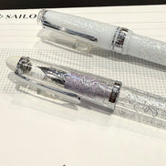 In Stock Ancora 5th Anniversary Limited Edition Wind Chime Bouquet MF Nib Transparent Torpedo Fountain Pen