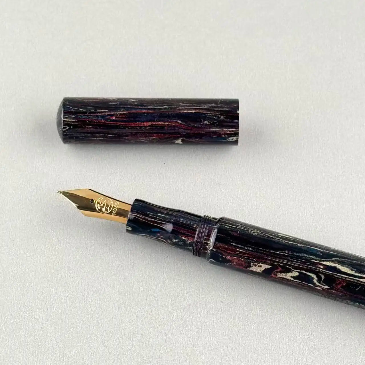 Eboya 鏡花 KYOUKA S Limited Edition Hanabi / Ink Wash / Jiangfeng / Pomegranate Ebonite 14K Gold Fountain Pen