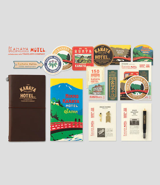 In Stock 150th Anniversary Limited Edition of Kanaya Hotel Japan, in collaboration with TNGenuine Leather Notebook, Refills, Accessories TRAVELER’S notebook