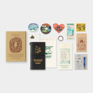 TN × Moomin Annual Lottery Limited Edition Vol.5 Gift Box Set: Leather Notebook, Refill Pages, Pen, Canvas Tote Bag, Stickers