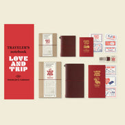 In Stock 2025 Love & Trip Limited Edition TN Red Leather Notebook & Refill