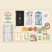 In Stock TN Tokyo Wanderlust Series Leather Notebook Refills Stickers Brass Pen Charm
