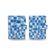 Ashford & Nagasawa Collaborative Limited Edition - Blue Marble Embossed Cowhide Planner | M5/M6/A7 Snap Closure