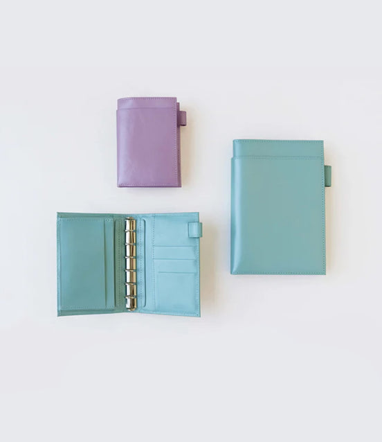 In Stock 2024 Itoya ASHFORD Limited M5 Turquoise Japanese Leather Bi-Fold Notebook
