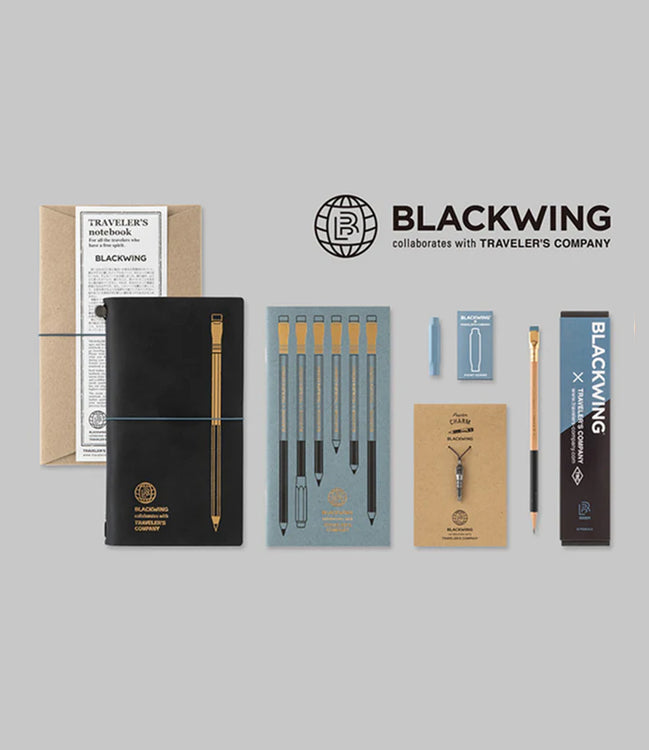 In Stock US Blackwing Limited Edition TN Collaboration Genuine Leather Notebook Refills Accessories Blackwing Pencils TRAVELER'S Notebook