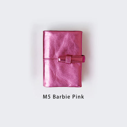 【In Stock】Exclusive Brit House for Itoya Notebook Fair 2024, M5 Barbie Pink Planner, Raw Pakistani Hide Leather