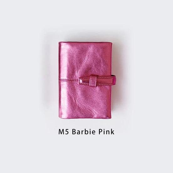 【In Stock】Exclusive Brit House for Itoya Notebook Fair 2024, M5 Barbie Pink Planner, Raw Pakistani Hide Leather