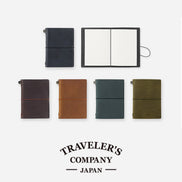 In Stock TRAVELER'S Notebook Passport Size Leather Notebook • Black / Brown / Camel / Blue / Green • TN