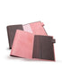 Ashford & Nagasawa Collaborative Limited Edition - Himeji Soft Cowhide Tri-Fold Planner | Brown/Pink, M5 Size