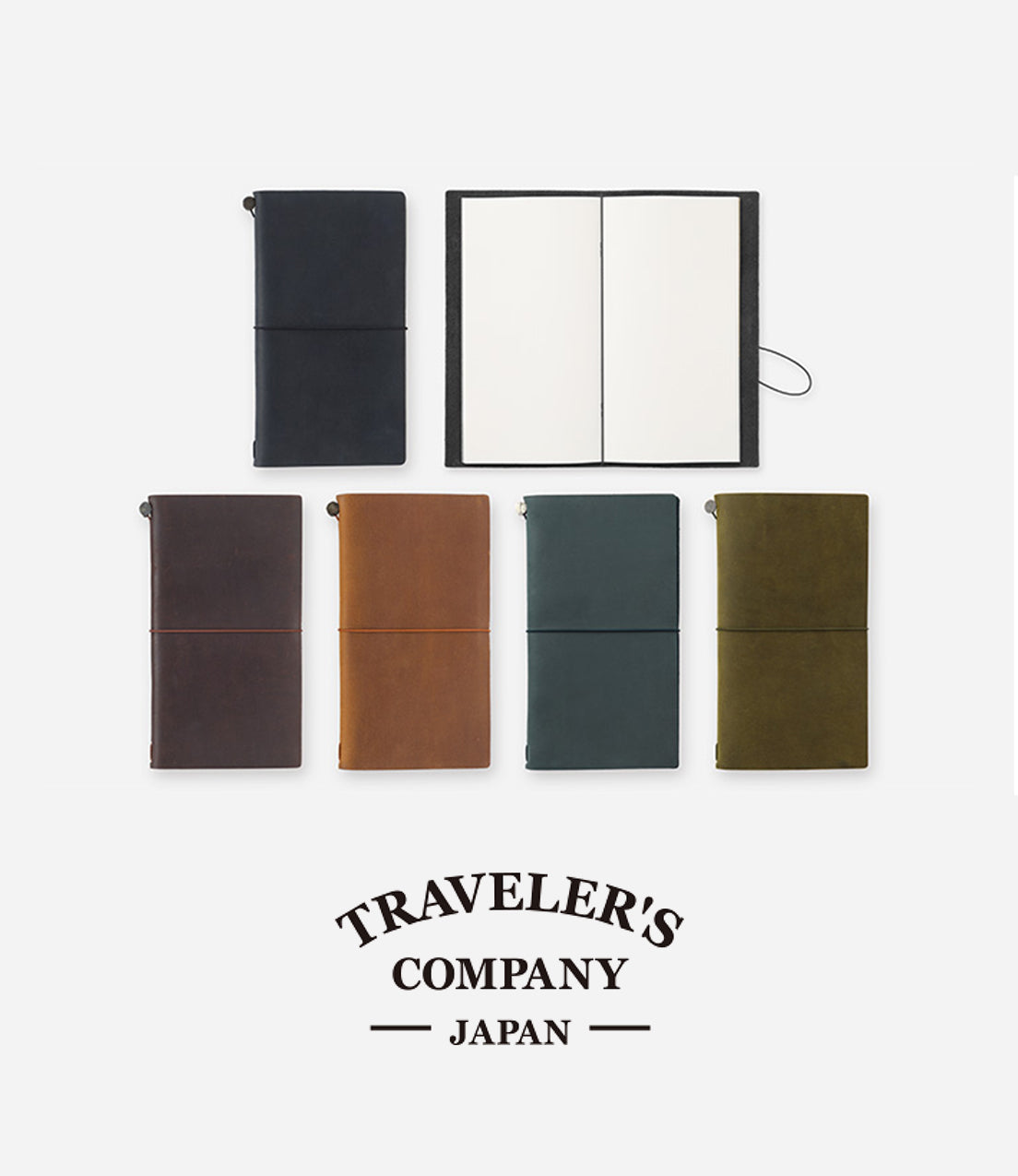 In Stock TRAVELER'S Notebook Regular Size | Black / Brown / Camel / Blue / Green | TN Notebook