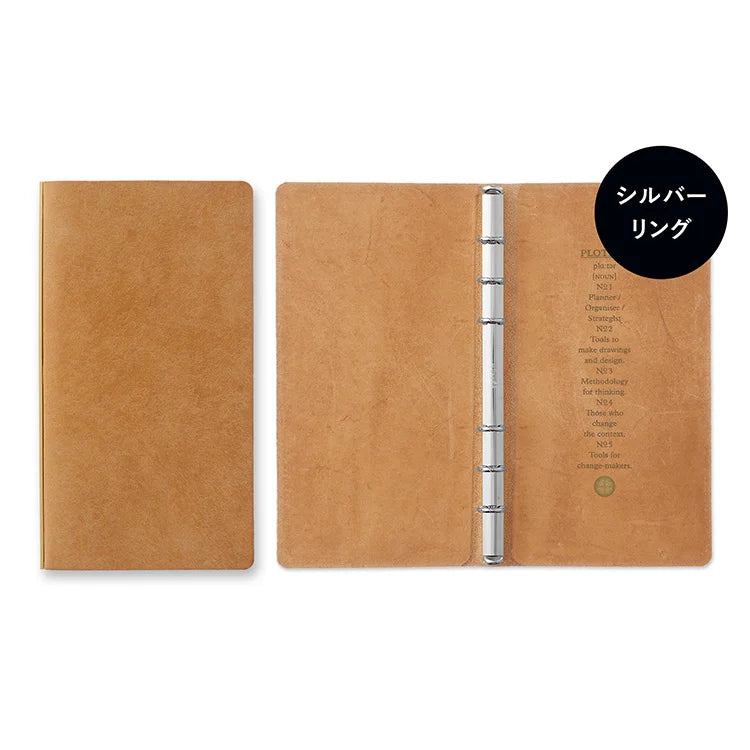 【In Stock】Plotter Made in Japan Pueblo Vegetable-Tanned Cowhide Planner M6/A6 Regular Version