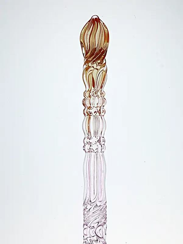Paraglass Glass Dip Pen - Orange-Pink Magic Wand